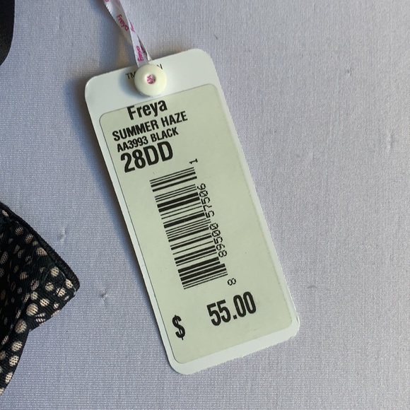 Freya Summer Haze Padded Half Cup Bra Black 28DD - Picture 4 of 6